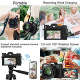 Digital Photo Camera Vlogging Camcorder for Youtube WIFI Webcam Wide Angle 16X Digital Zoom 48MP Photography 3 inch Flip Screen