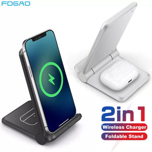 Wireless Charger Fold Stand Pad Fast Charging, Quick Charge