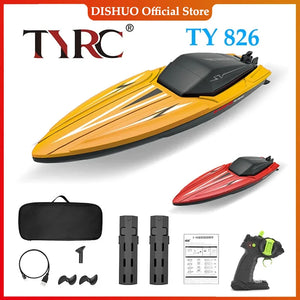 TYRC 2023 TY826 RC High Speed Racing Boat Speedboat Remote Control Ship Water Game Kids Toys Children Gift Remote Control Boat