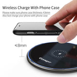 Wireless Charger 15W Qi For iPhone and SamsEssager 15W Qi Magnetic Wireless Charger For iPhone 12 11 Pro Xs Max X Induction Fast Wireless Charging Pad For Samsung Xiaomiung