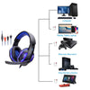 Cool LED Wired Headphones With Microphone Gaming Headphone For PC Headset Gamer Stereo Gaming Earphone For Computer/PS4/Phone
