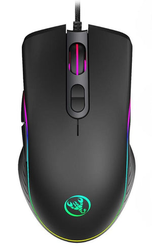 6400 DPI Ergonomic Wired RGB Gaming Mouse with Adjustable 7 Buttons