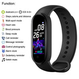 Smart Watches M5 Smart Band Sport Fitness Tracker Pedometer Heart Rate Blood Pressure Monitor Bluetooth-compatible Bracelet.