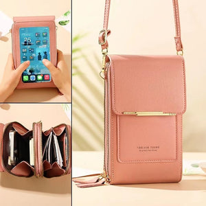 Cell Phone Pocket, Shoulder, Casual, Crossbody phone Bag.