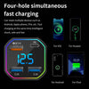 Olaf 4 in 1 USB Car Charger 4 Ports Type C Fast Charging Phone Adapter in Car 66W Digital Display Car Phone Charger For iPhone.